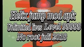Helix jump mod apk level 999 unlimitied level (tidak bisa mati) no root 2018 screenshot 4