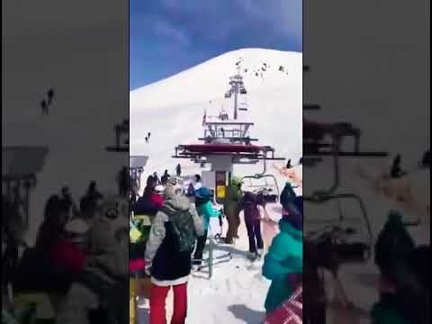 გუდაურში საბაგირო მწყობრიდან გამოვიდა-Gudauri Ski Lift Incident 16/03/2018