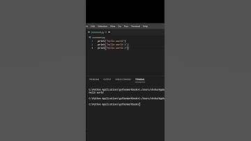 Learn how to comment in python | python tutorials #Shorts