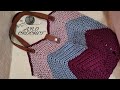 كروشيه شنطه قاعده مربع الجراني بخيط  القيطان سهله جداً وسريعه crochet macrame granny square Base bag