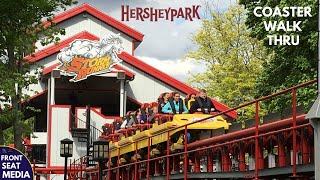 Hershey Park Coaster Walk Thru  Skyrush + Storm Runner  Hersheypark  Front Seat Media ASMR