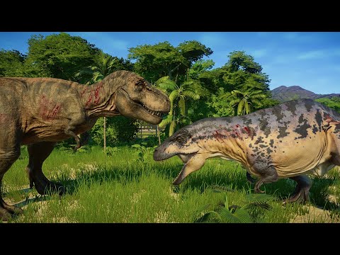 DINOSSAURO REX ROXO  Jurassic World Evolution 🌎 Jogo de Dinossauro 