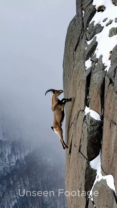 Mountain Goats Climbing Skill #youtubeshorts #shorts #short #shortvideo #shortsfeed #goat #skills