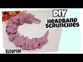 DIY Scrunchies Headband II cara yg mudah membuat bando kerut