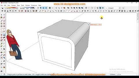 #สอนSketchUp #การใช้คำสั่งPushPull วิธีการใช้คำสั่ง Push Pull ในโปรแกรม SketchUp