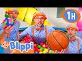 Blippis colorful sports day   blippi  sports  games cartoons for kids