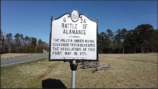 The Regulator Rebellion that led to the Battle of Alamance in 1771.