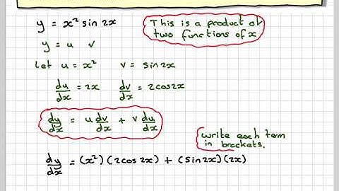 Differentiating trigonometric functions using the product rule