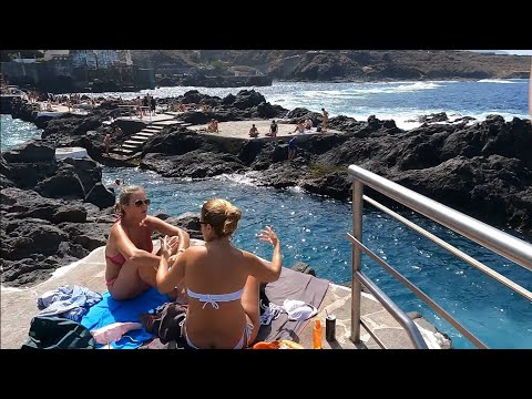 What happened in the natural pools of Garachico. Travel blog from Spain 4K