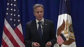WATCH LIVE: Blinken holds briefing on five prisoners released by Iran as part of $6 billion deal