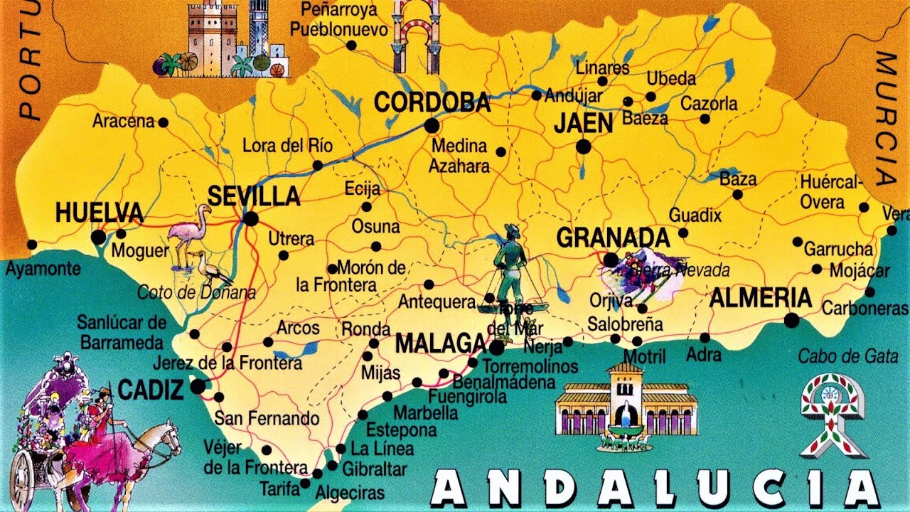 Andalucia (SevillaCordobaGranadaMalaga) SPAIN YouTube