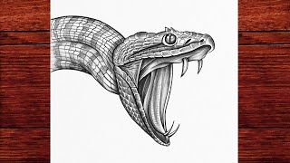 How To Draw A Snake Step by Step | Easy Reptile Pencil Sketch Tutorial for Beginners screenshot 1