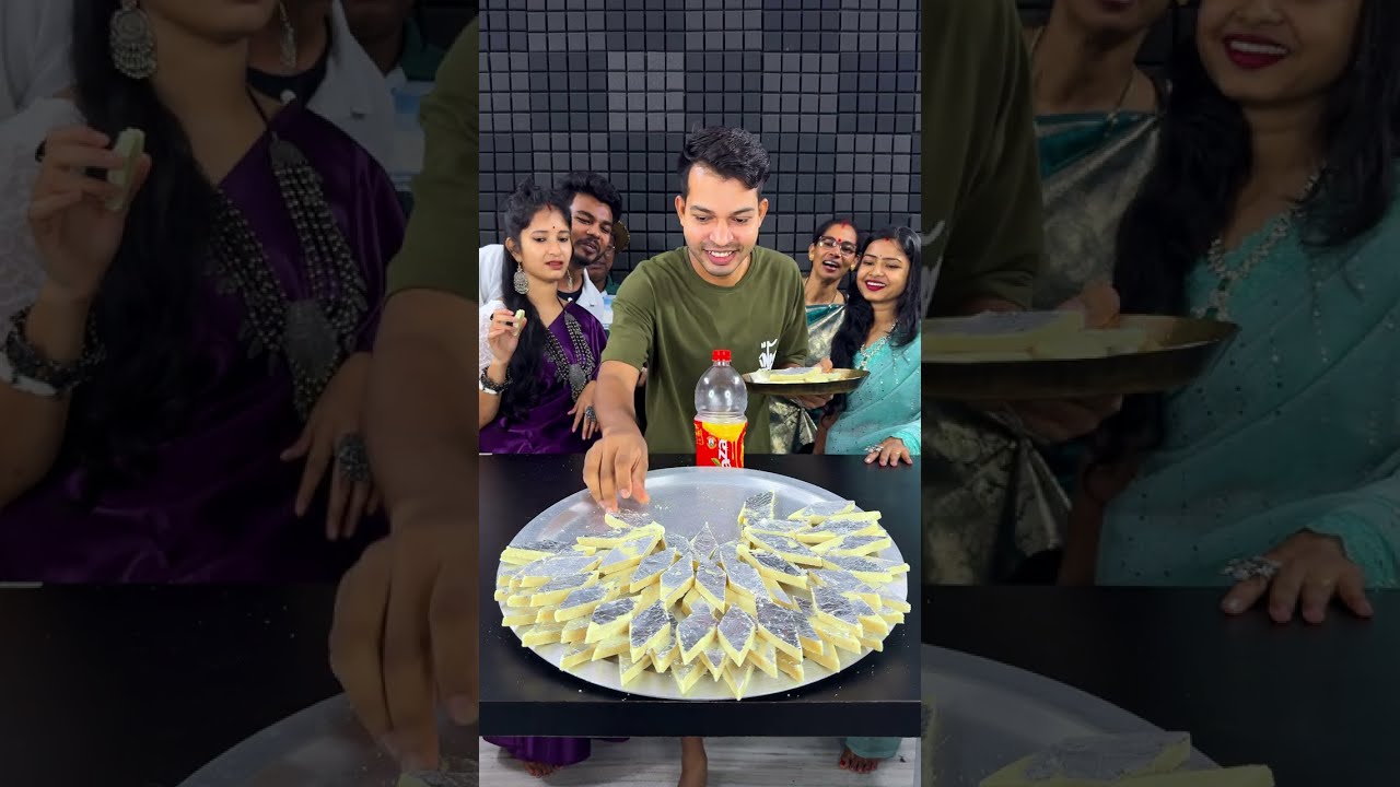 kaju Katli Sweets Unlimited Funny Challenge With Full Family