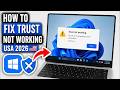 How to Fix Trust not working 💙🤔USA 2026