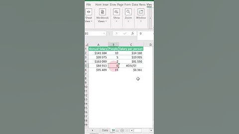 REMOVE THE DIV#/0! ERROR IN EXCEL #excel #exceltutorial #shortvideo #exceltips #microsoft #viral