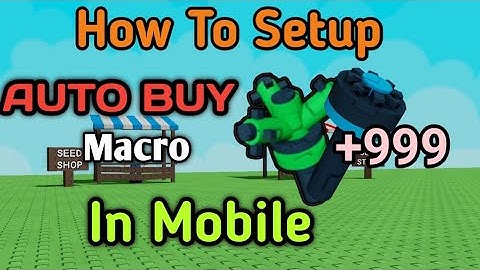 How to AFK Macro In Mobile!!(Grow A Garden)