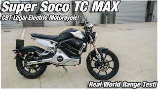 Super Soco TC MAX - Real World Range Test!