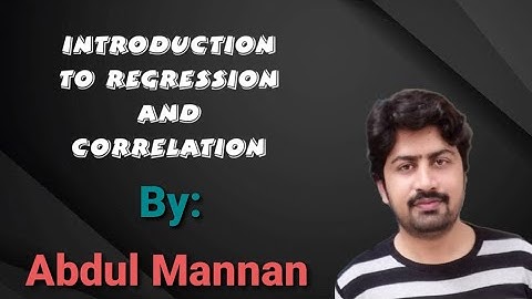 introduction to Regression and Correlation | correlation vs causation | in urdu/hindi
