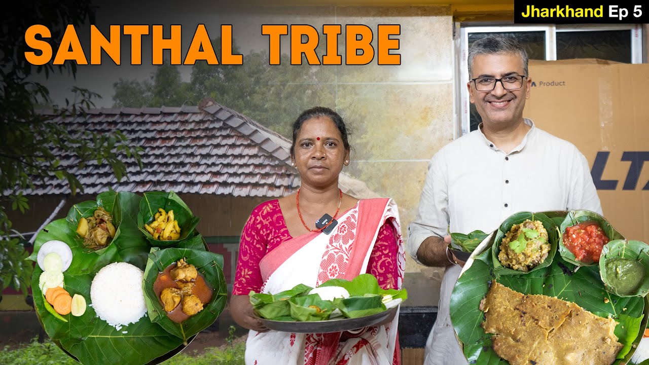  Santhali Tribal Food, Jharkhand l Zil Pitha (Chicken Pancake) + Chicken Leto + Spiny Gourd Bhujia 