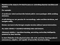 2a. Specialized Branch of AI : Robotics in detail
