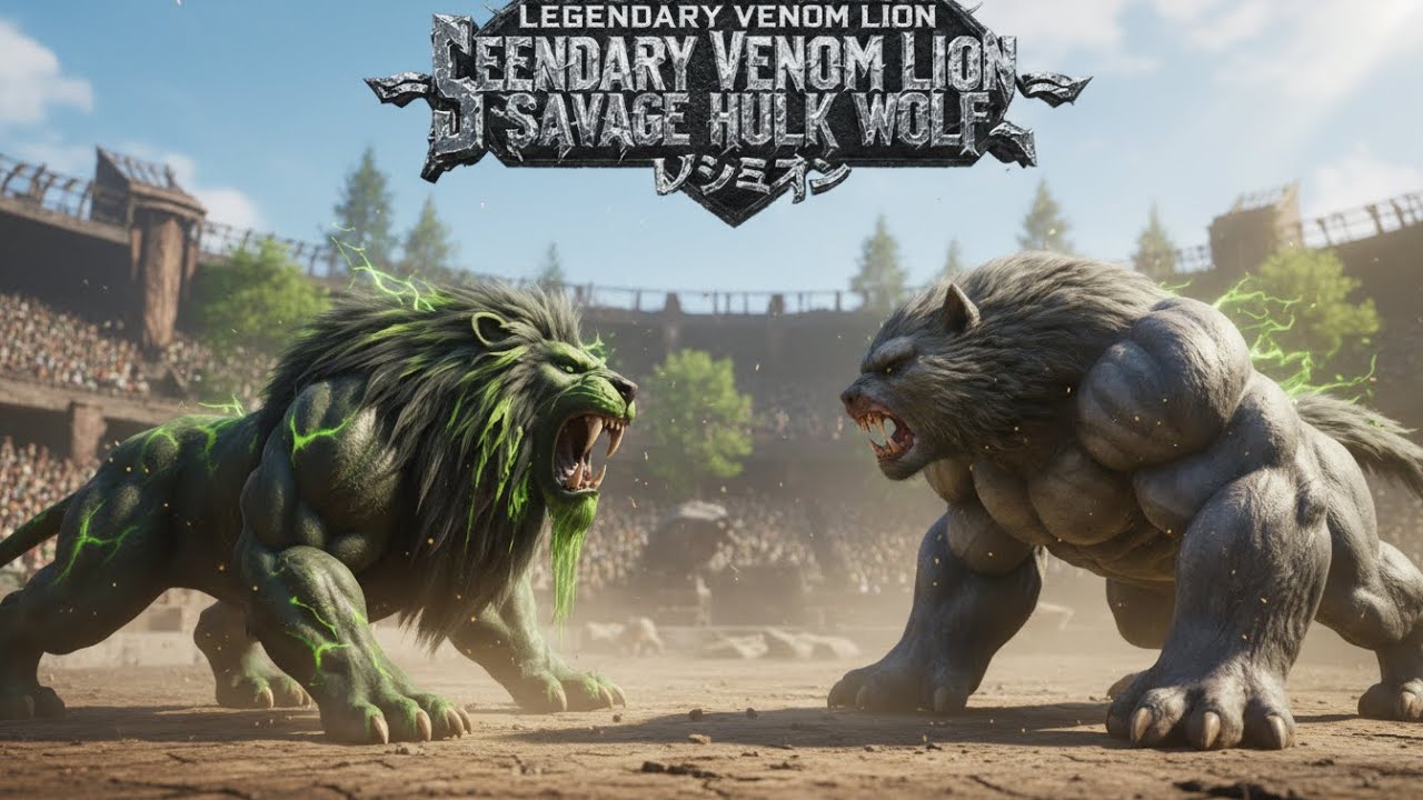 Lion King vs Black Wolf | Ultimate Beast Battle of Power, Strategy & Survival