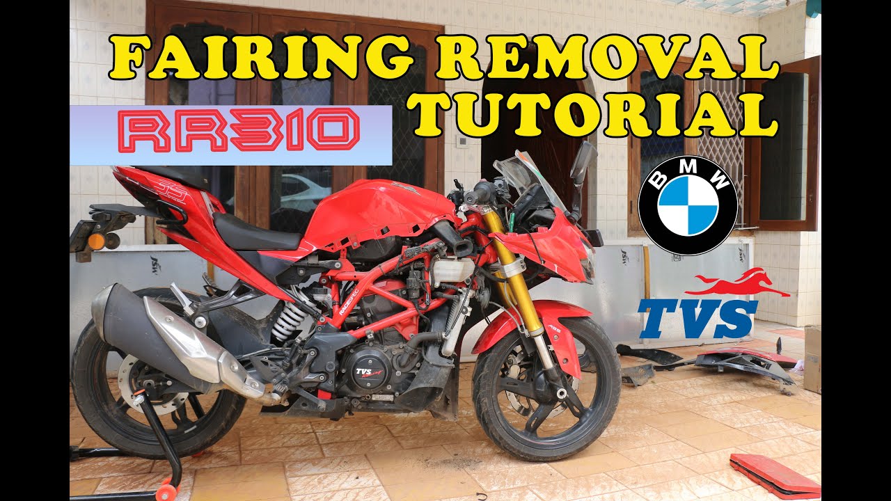Снятие обтекателя своими руками | TVS RR 310 | BMW G310 RR