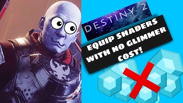 Destiny 2: HOW TO EQUIP SHADERS FOR FREE! (NO GLIMMER COST !!!)