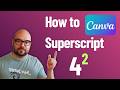 How to Superscript in Canva 2026