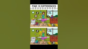 "Only 1% can spot all 10 differences in 10 seconds! 👀🔥 Can you?"