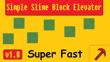 Minecraft: Simple Slime Block Elevator - New Slime Block Mechanics! [14w18b]