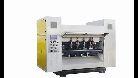 how to operate corrugated cardboard slitter scorer machine