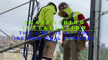 A VERY DANGEROUS JOB YOU COULD HAVE/ SCAFFOLDING INSTALLATION ON A 28-STORY BUILDING / SKYFLAKES???