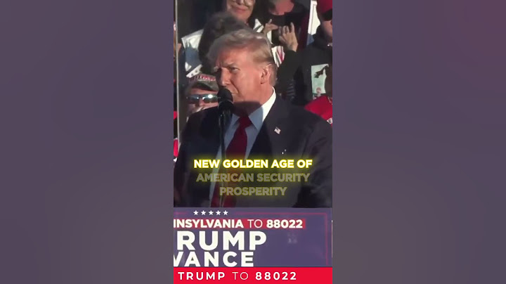 America will be in a new golden age under President Trump