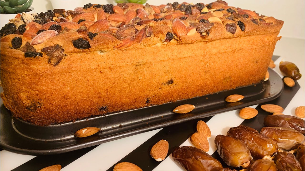 انجلش كيك بالتمر والقرفة الطعم روعه/كيكة التمر والقرفة /كيك بدون حليب وبدون زيت/وصفات أم لقمان