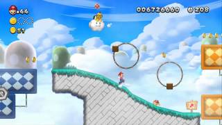 New Super Mario Bros. U - World 9-7 Lakitu! Lakitu! Lakitu! (Star Coins)