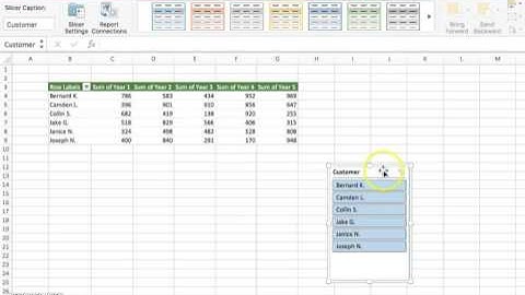 Slicers for Excel 2016 Mac