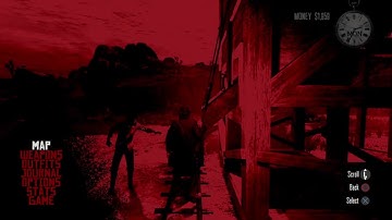 Red Dead Redemption - Pause Menu Glitch