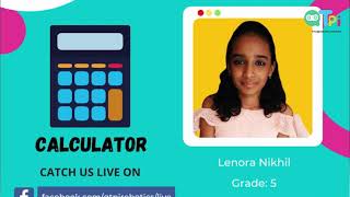 Famous A Live coding session by our Ambassador Lenora Nikhil | Grade: 5 | Cambridge Bangalore Wealth