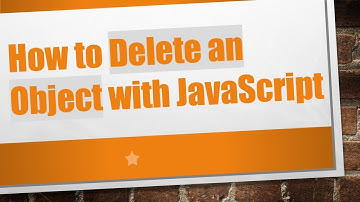 How to Delete an Object with JavaScript