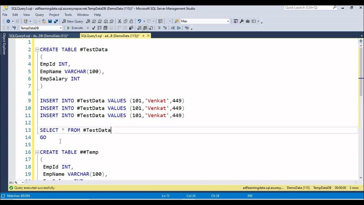 15.Understand about Temp Tables in Dedicated SQL Pool in Azure Synapse ...