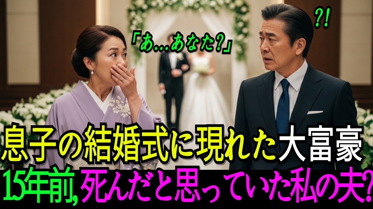 息子の結婚式に現れた見知らない大富豪…15年前に死んだはずの夫でした｜泣ける実話｜シニア人生物語ㅣ人生の物語ㅣ老後のお話ㅣ感動の実話ㅣ家族の物語ㅣ朗読物語