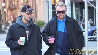 SAM SMITH, OUT WITH RUMORED BOYFRIEND, CHRISTIAN COWARD IN NYC