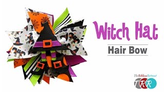 How to Make a Witch Hat Hair Bow - TheRibbonRetreat.com