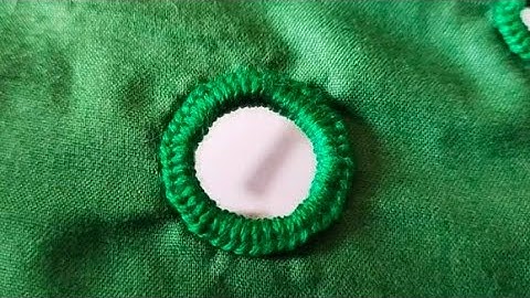 Hand embroidery mirrorwork design. Shisha work tutorial. Circle mirror work design..