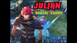 NEW META JULIAN BEST FIGHTER!!!  100% LIFESTEAL ONE HIT COMBO!!! TOP GLOBAL JULIAN!!! MLBB