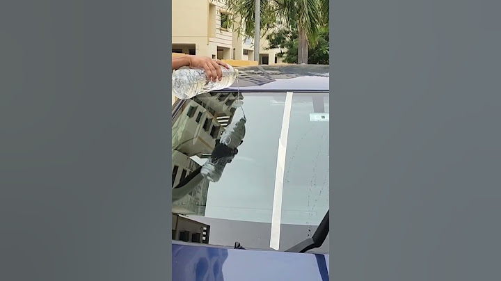 How To Clean The Car Glass At Home | #nittorai #shortsfeed
