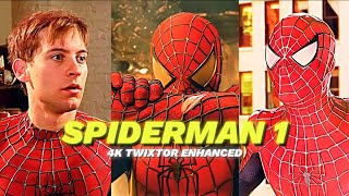 SPIDERMAN 1 SCENEPACK | SPIDERMAN1/PETER PARKER | 4K60FPS TWIXTOR SCENEPACK