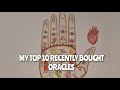 My top 10 recently bought oracle decks 