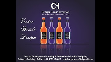 Realistic 3D Bottle Design - CorelDRAW Tutorial || JOIN FULL COURSE || WHATSAPP 7009443748
