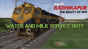 Water and Milk Service Duty From Barsoi Jn To Radhikapur in RDP v1909 Demo Route | MSTS Open Rails
